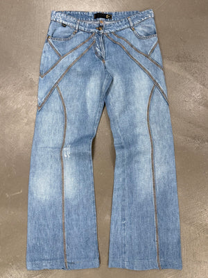 2000s Cavalli paneled jeans