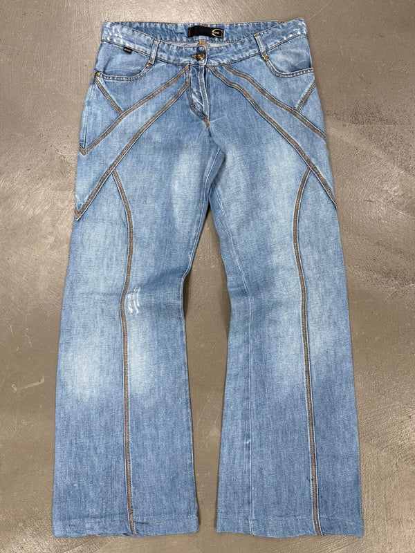 2000s Cavalli paneled jeans