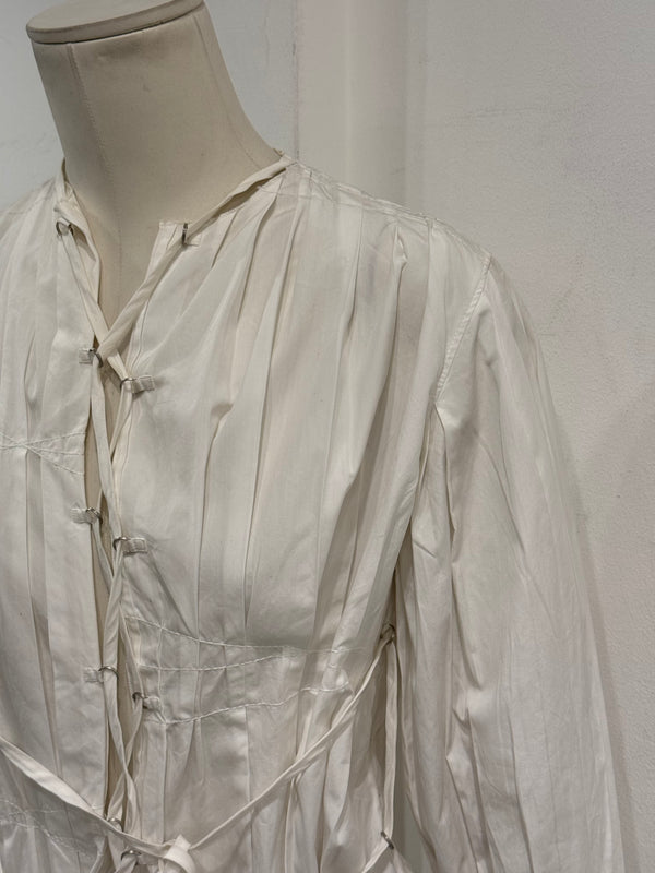2000s Jean Paul Gaultier white blouse with tie details