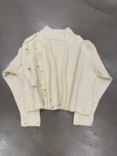 Load image into Gallery viewer, 2000s Y’s by Yohji Yamamoto cropped oversized reconstructed sweater
