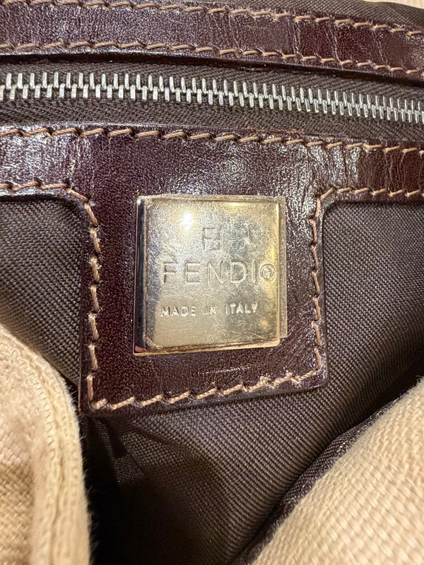 2000 Fendi monogram zucca mama baguette bag