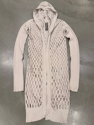 S/S2008 Rick Owens “Creatch” holed long cardigan