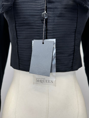 S/S 2007 Alexander McQueen evening jacket with pleated details