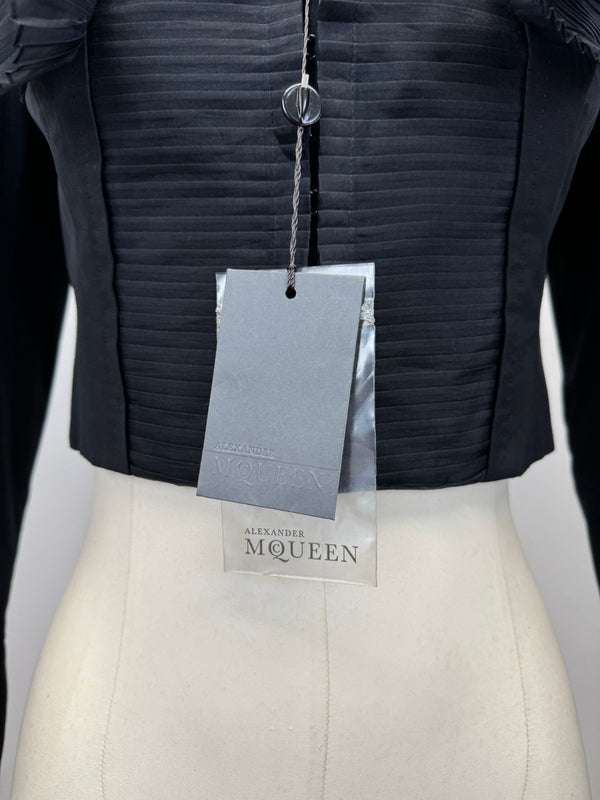 S/S 2007 Alexander McQueen evening jacket with pleated details
