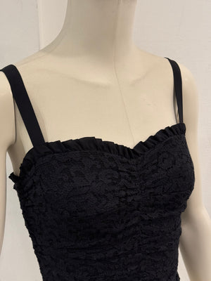 2000s Dolce & Gabbana silk lace camisole top