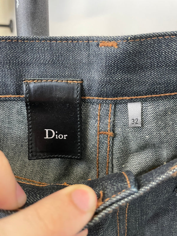 Dior 2006 Hedi Slimane coated polyurethane denim