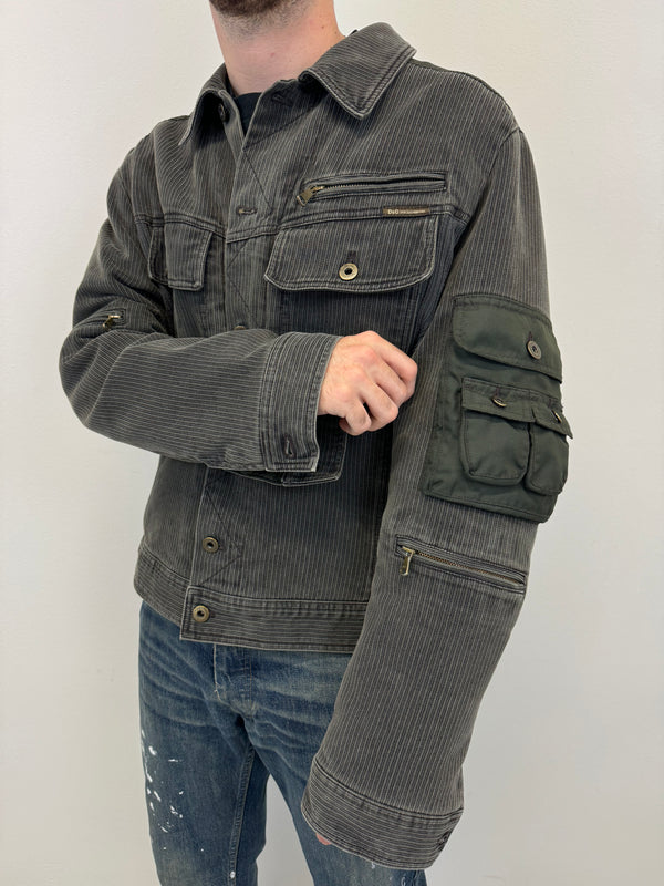 AW2003 Dolce & Gabbana hybrid hunting cargo jacket