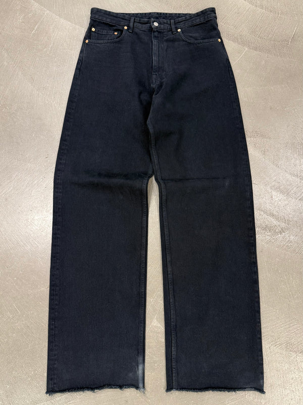 A/W2023 Maison Margiela raw hem wide leg jeans