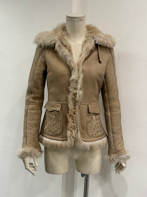 2000s Roberto Cavalli shearling fur jacket
