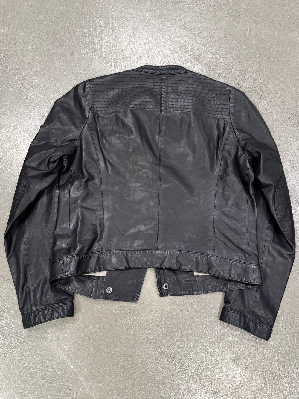 2000s Miu Miu leather biker jacket