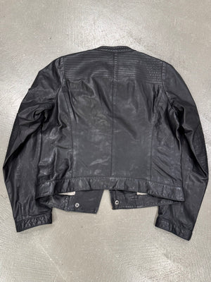2000s Miu Miu leather biker jacket