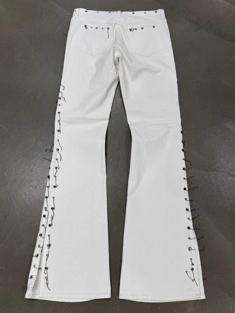 2000s Versace chain pendants pants