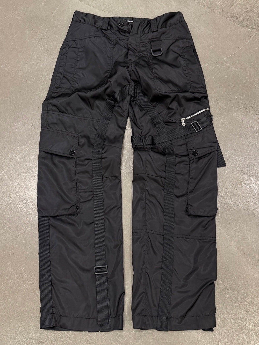 2003 Dolce & Gabbana multi zip bondage cargo pants