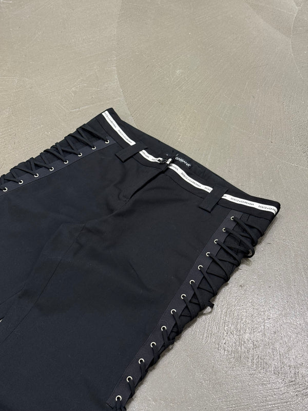 A/W2003 Dolce & Gabbana bondage lace-up pants