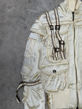 Load image into Gallery viewer, F/W 2005 Roberto Cavalli bondage cargo bomber jacket
