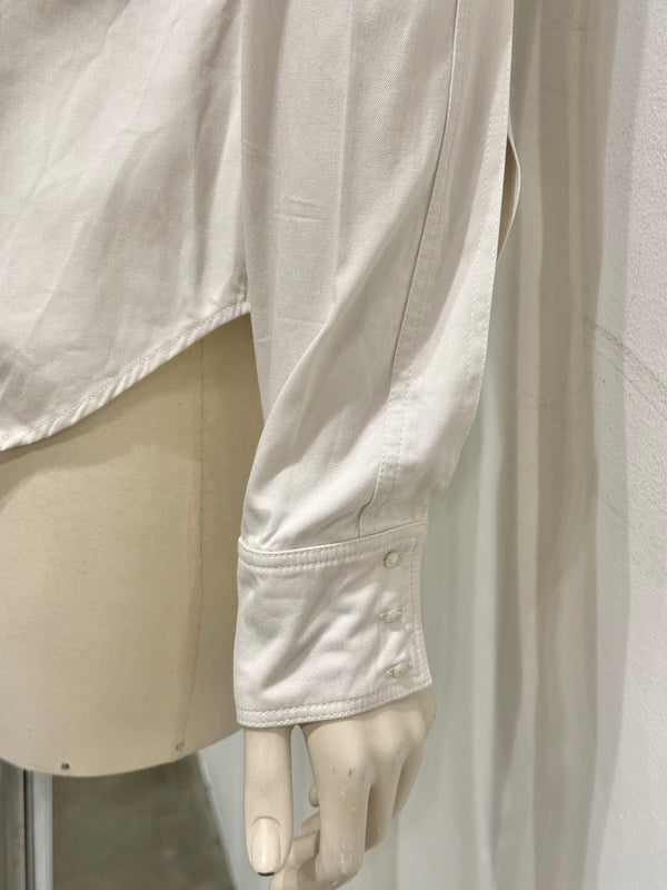 2000s Gucci by Tom Ford leather cord shirt