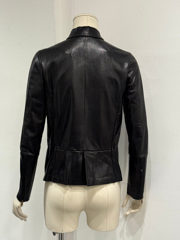 A/W2013 Maison Margiela MM6 fitted leather jacket