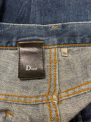 2000s Dior by Hedi Slimane classic raw denim jeans