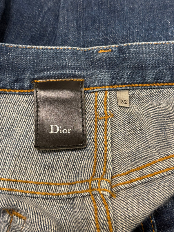 2000s Dior by Hedi Slimane classic raw denim jeans