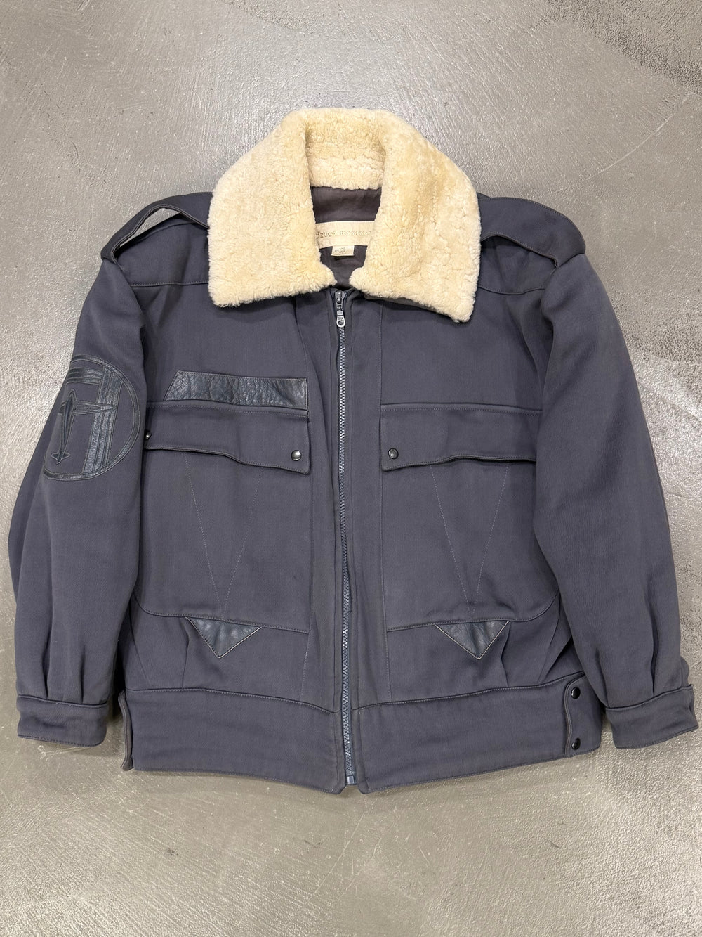 1980s Claude Montana flight avaitor shearling jacket