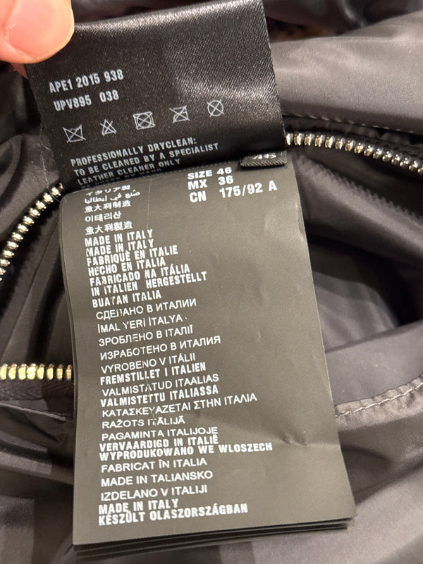 2015 Prada reversible 2 in 1 leather jacket