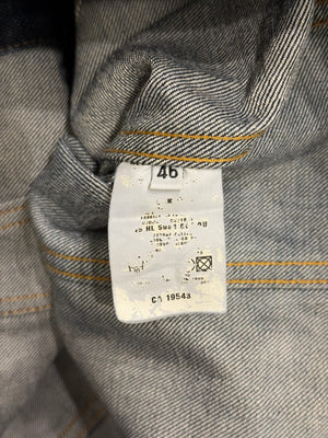 1999 Helmut Lang raw denim tracker jacket