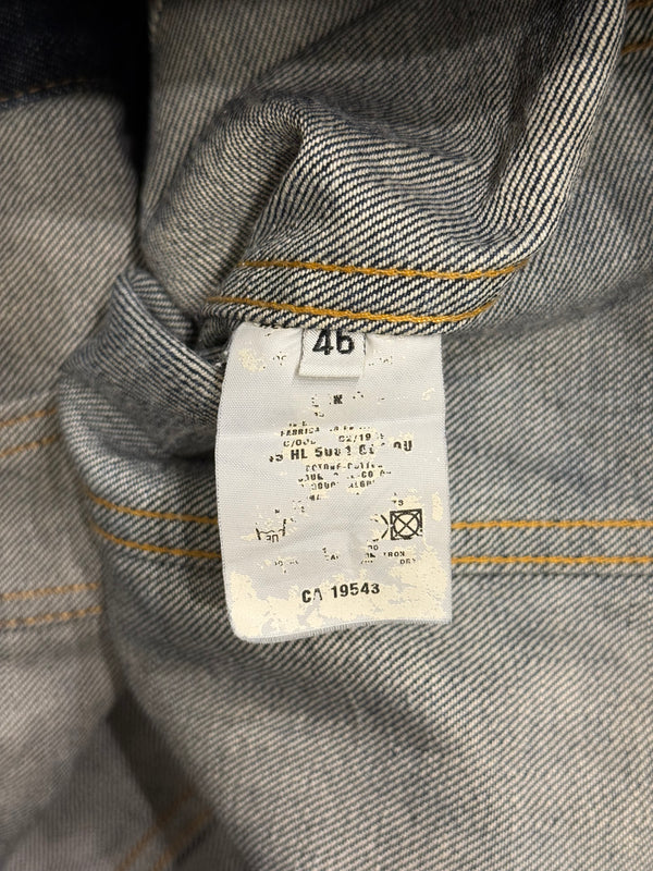 1999 Helmut Lang raw denim tracker jacket