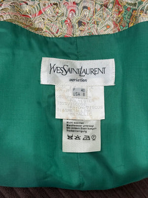 F/W1995 Yves Saint Laurent paisley jacquard jacket