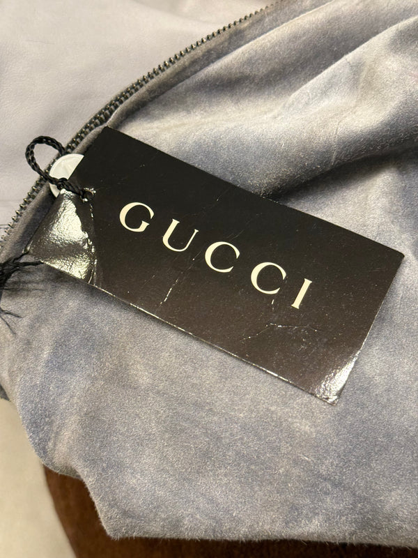 2001 Gucci by Tom Ford suede leather jacket