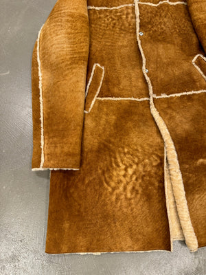 1990s Dolce & Gabbana patchwork shearling coat