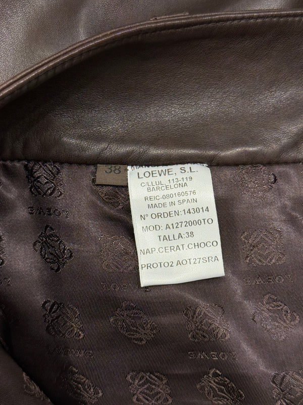 2000s Loewe leather shorts