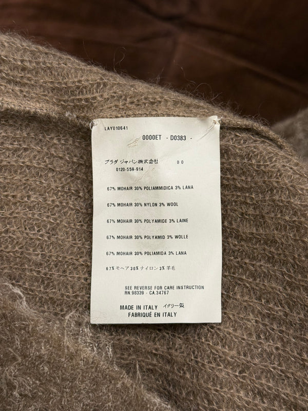 2000s Prada mohair wool cardigan