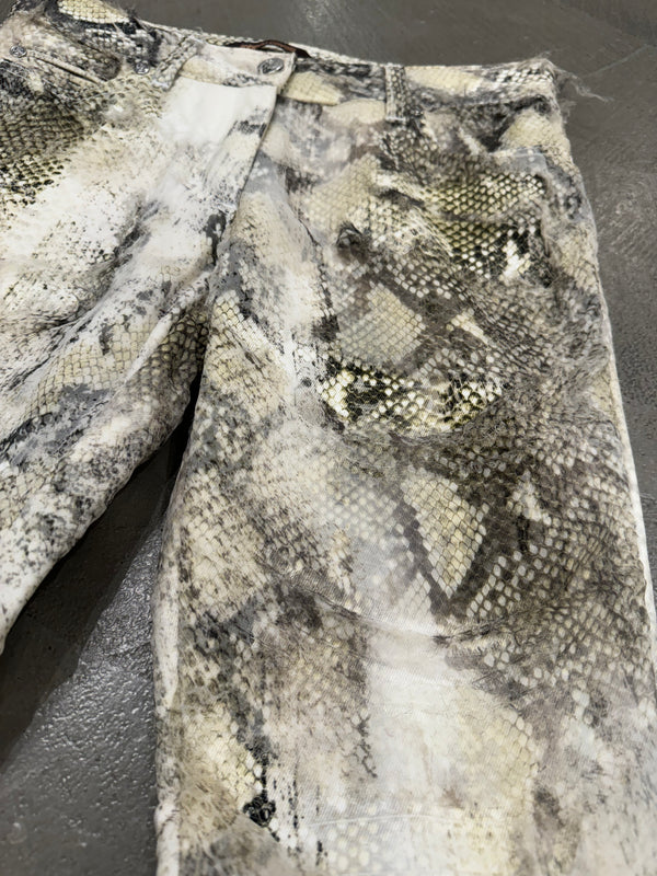 2001 Roberto Cavalli snake skin pants