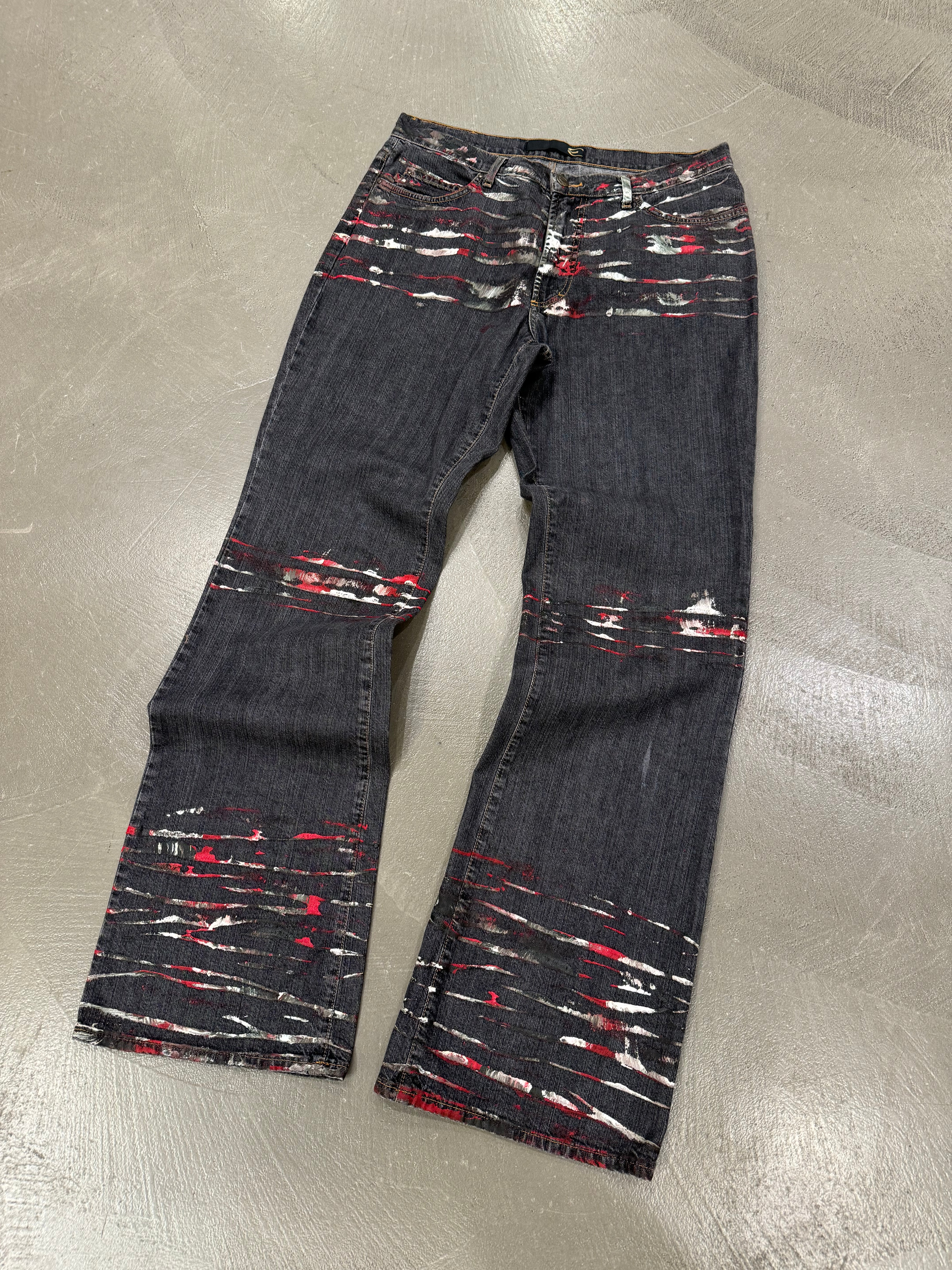 archive just cavalli paint flare pants 【公式通販】