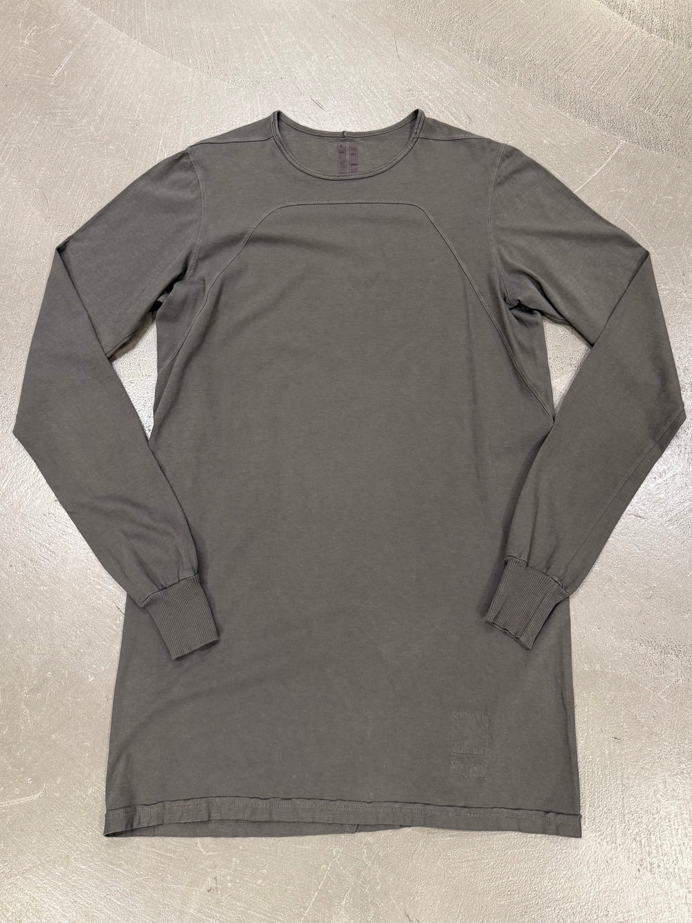 2010s Rick Owens DRKSHW long sleeve tunic t-shirt