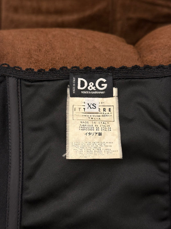 2000s Dolce & Gabbana lace-up corset