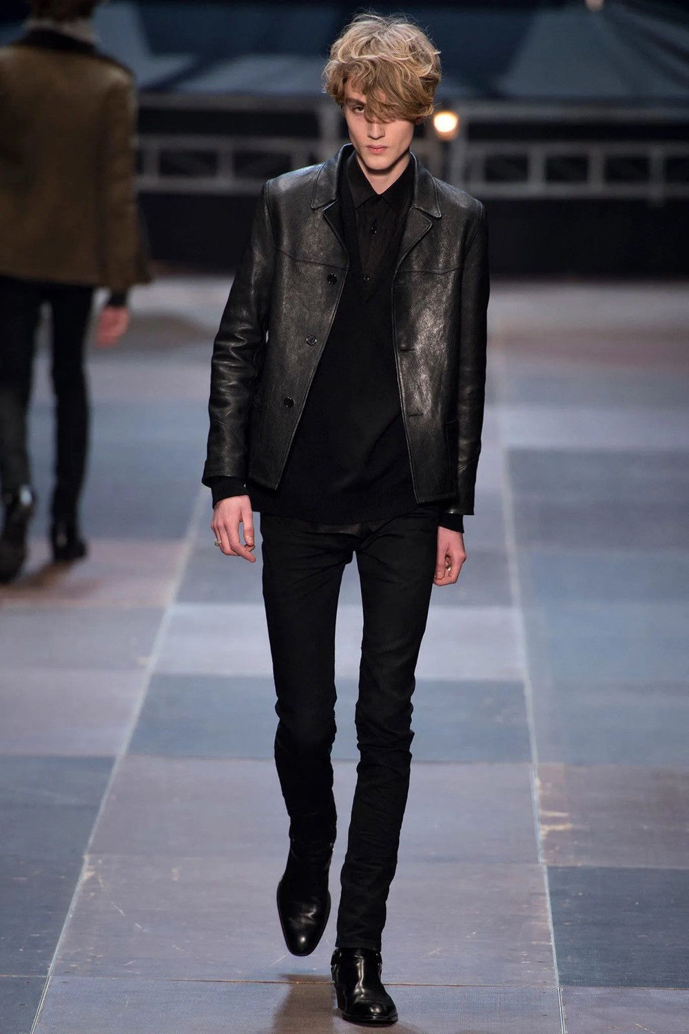 A/W 2013 Saint Laurent by Hedi Slimane L13 suede western jacket