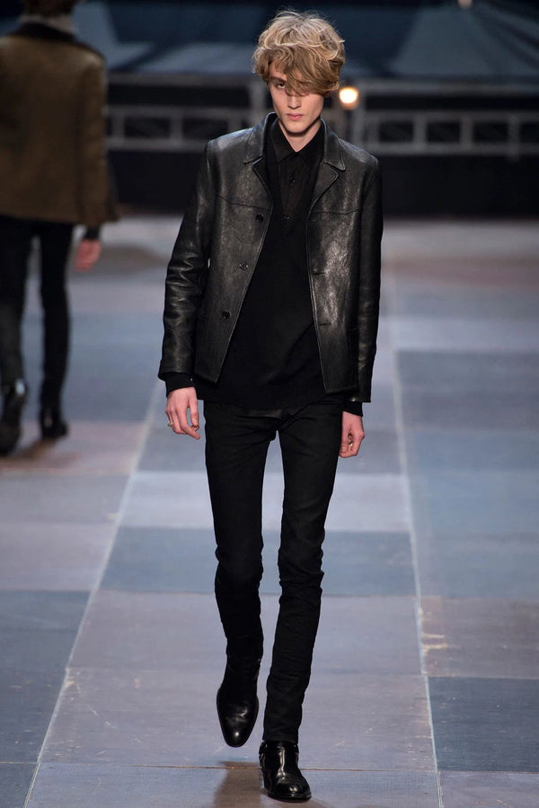 A/W 2013 Saint Laurent by Hedi Slimane L13 suede western jacket