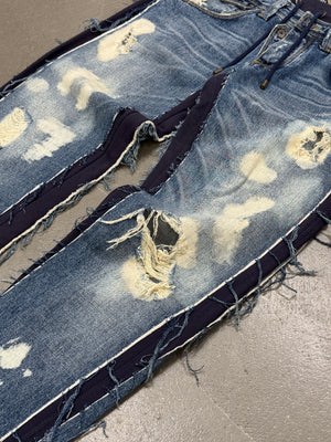 2000s Dolce & Gabbana hybrid denim sweatpants