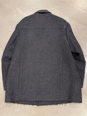2017 Maison Margiela asymmetric double breasted coat