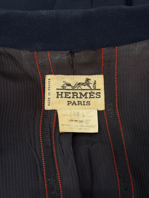 1990s Hermes wool tailored blazer