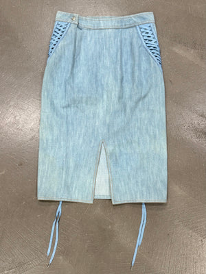 A/W2002 Christian Dior by Galliano lace-up skirt