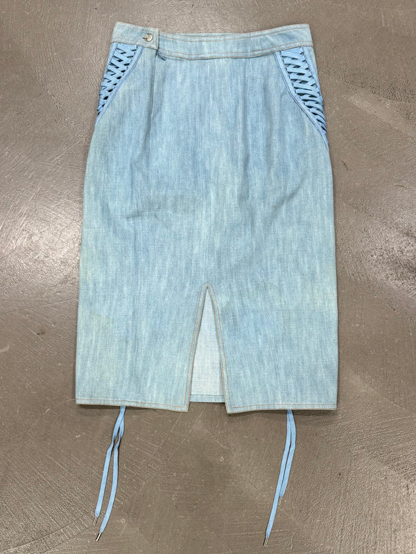 A/W2002 Christian Dior by Galliano lace-up skirt