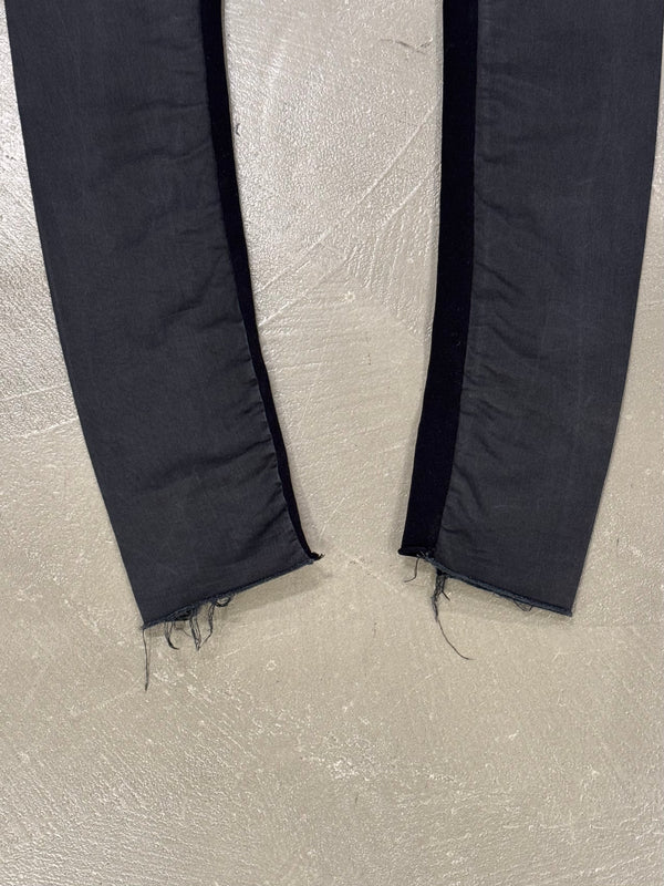 2000s Rick Owens ultra long leather leggins