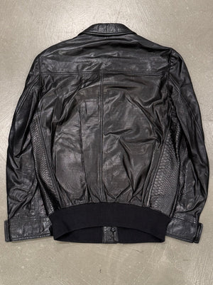 2000s Yves Saint Laurent by Tom Ford python bomber jacket