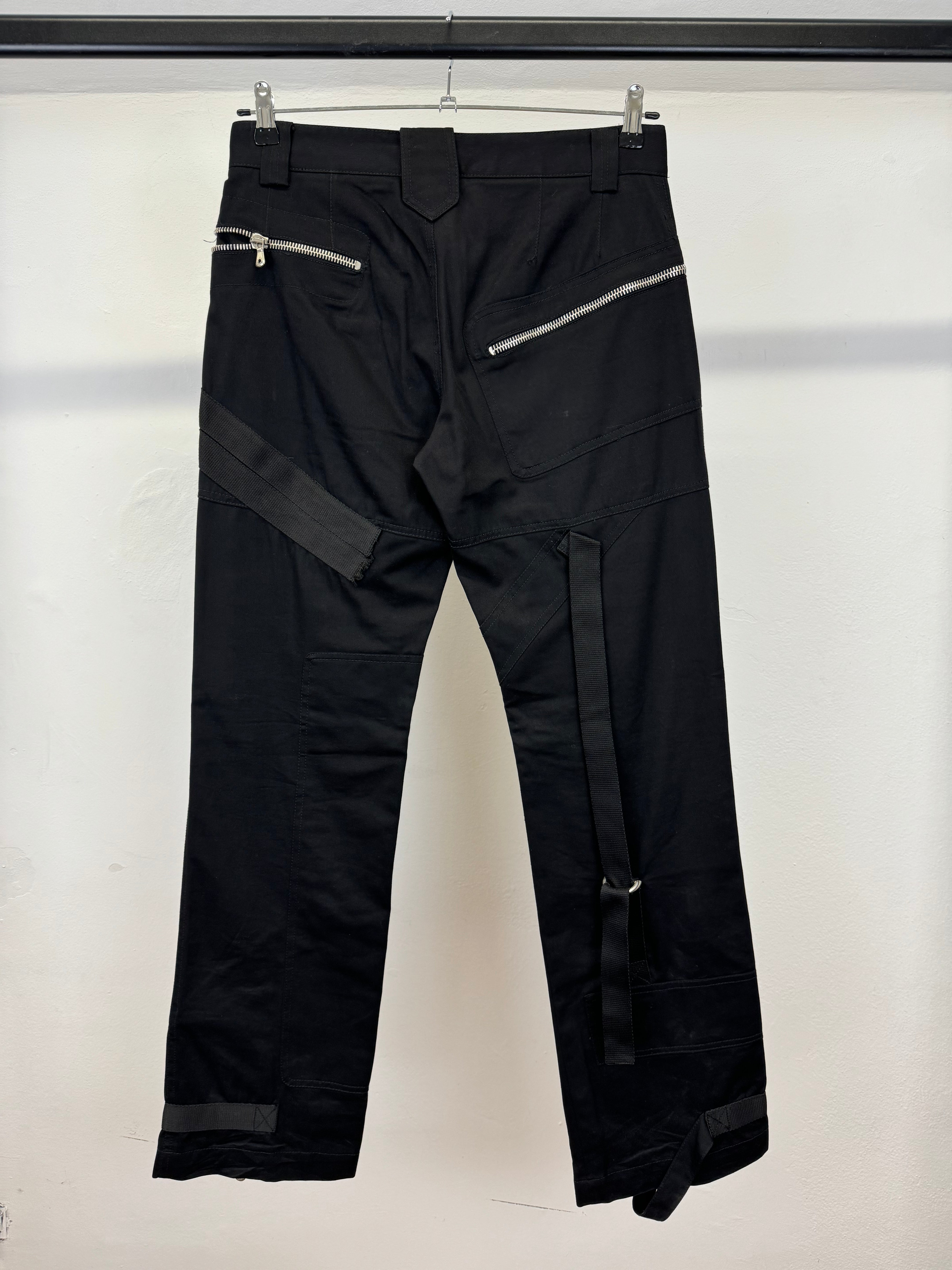 A/W2003 Dolce & Gabbana bondage parachute cargo pants