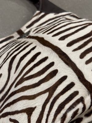 2000s Prada zebra pony hair bag