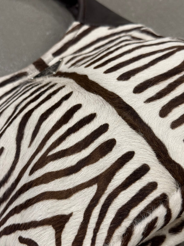 2000s Prada zebra pony hair bag