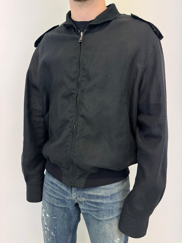 S/S 2003 Gucci by Tom Ford reversible linen bomber jacket