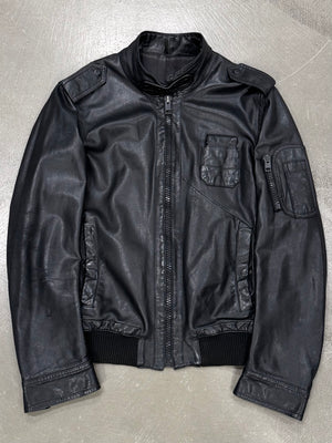 S/S2005 Dior by Hedi Slimane officer utility leather jacket